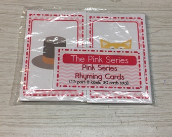 The Pink Series - Rhyming Words ( 30 Card Deck ) - Montessori Material for Primary Language