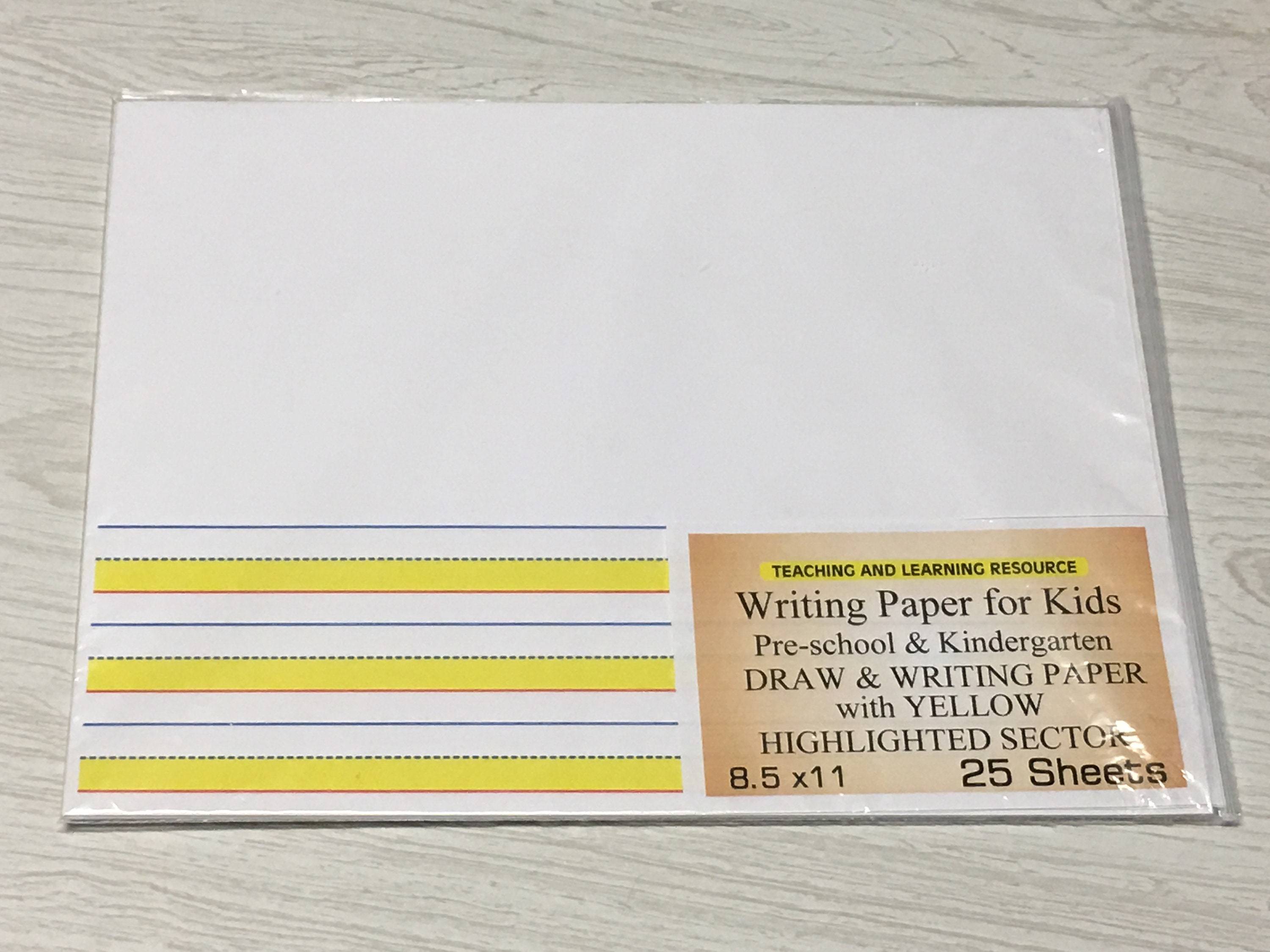 Writing Paper for Kindergarten Instant Download Printable Penmanship Handwriting  Paper in Digital Format for Kids Preschool Print at Home 