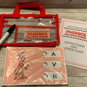 Write & Wipe Activity Set - Phonics Multiple Choice