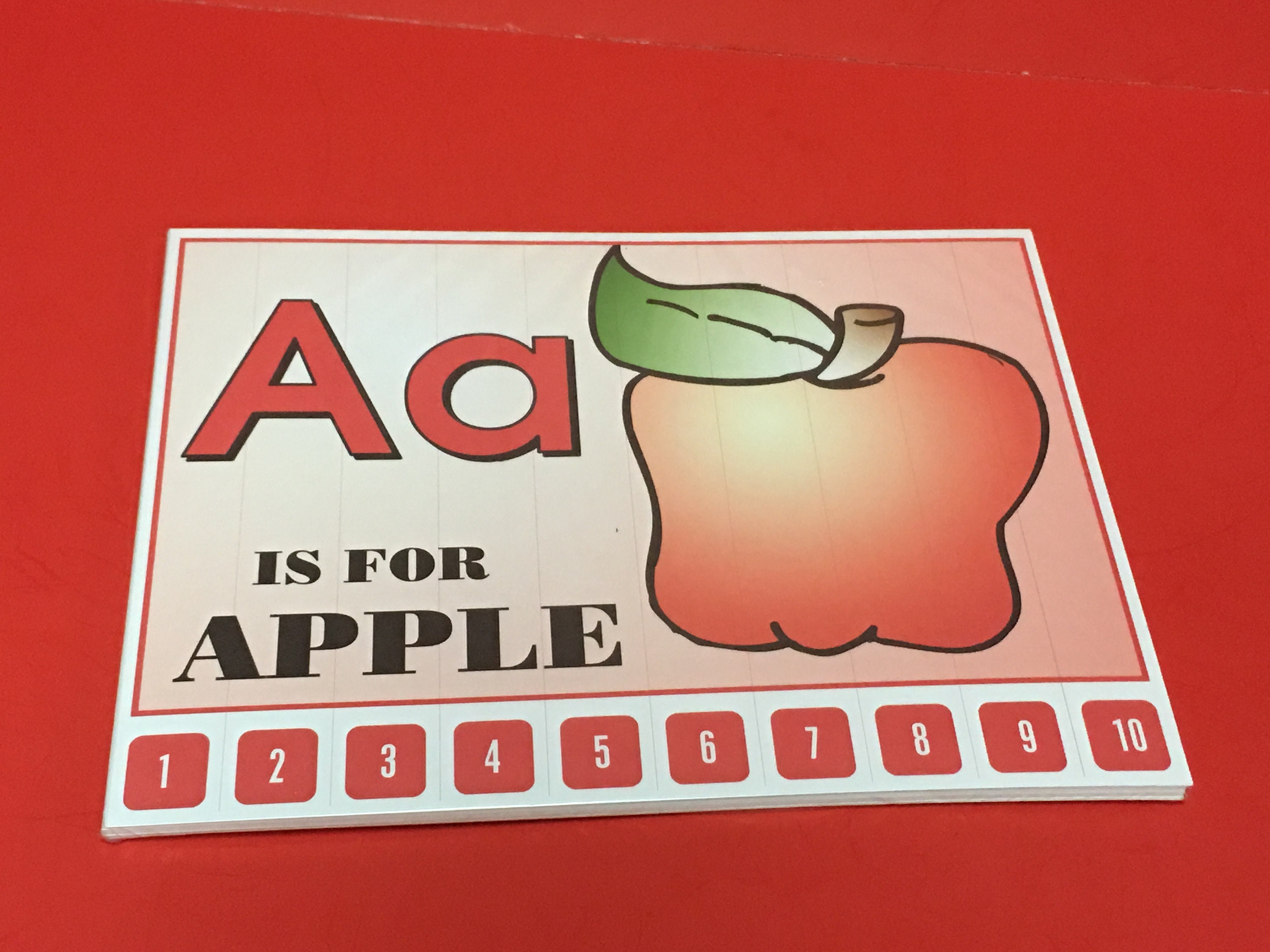 A-Z Letter Puzzles 1-10 Alphabets Puzzle Laminated. - Etsy