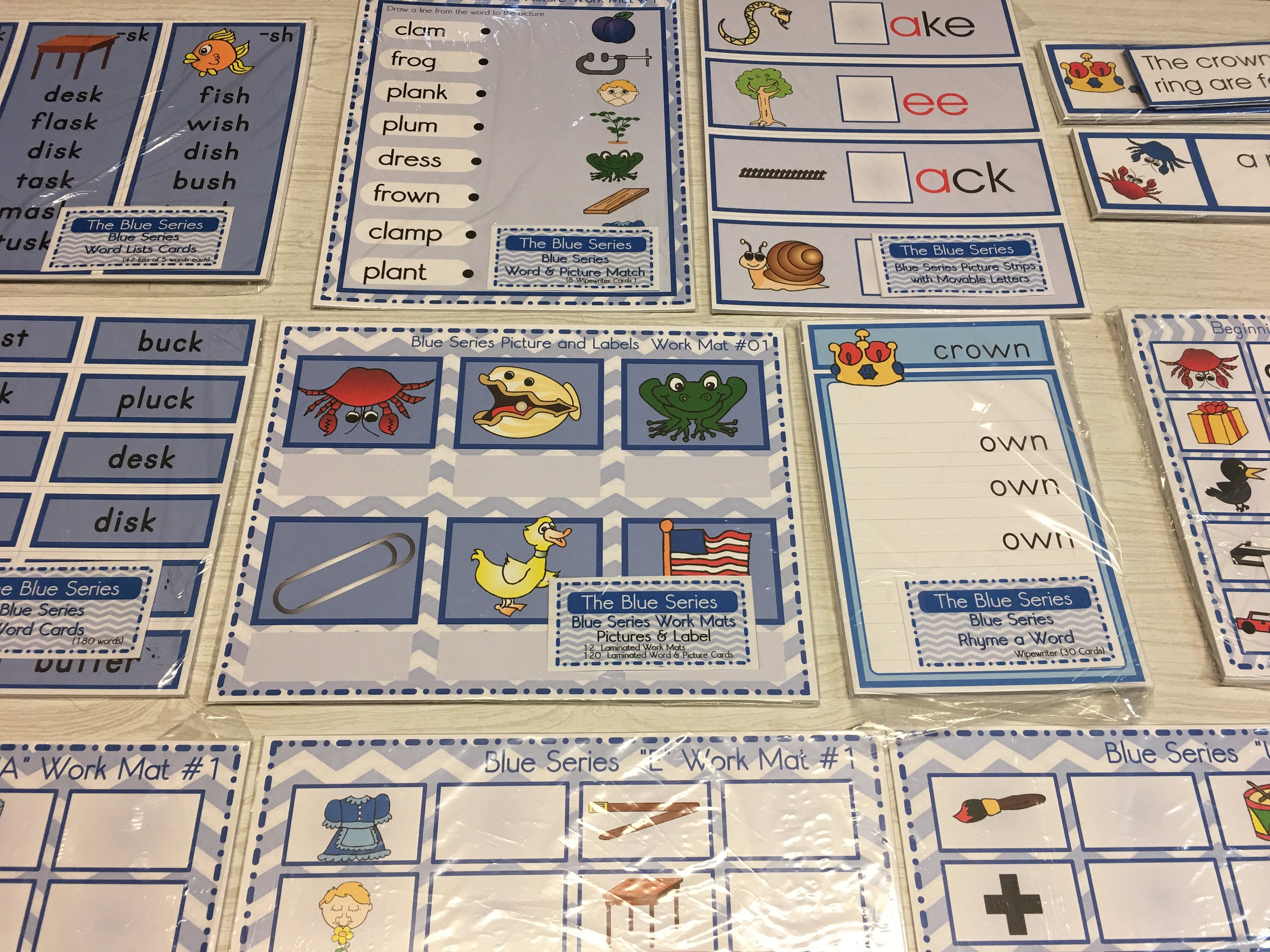 The Blue Series - Language Kit - (17) Montessori Materials for Primary ...