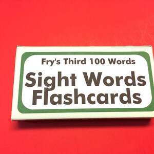100 Flashcards - Fry”s Sight Words - 3rd Hundred Words Flash Cards