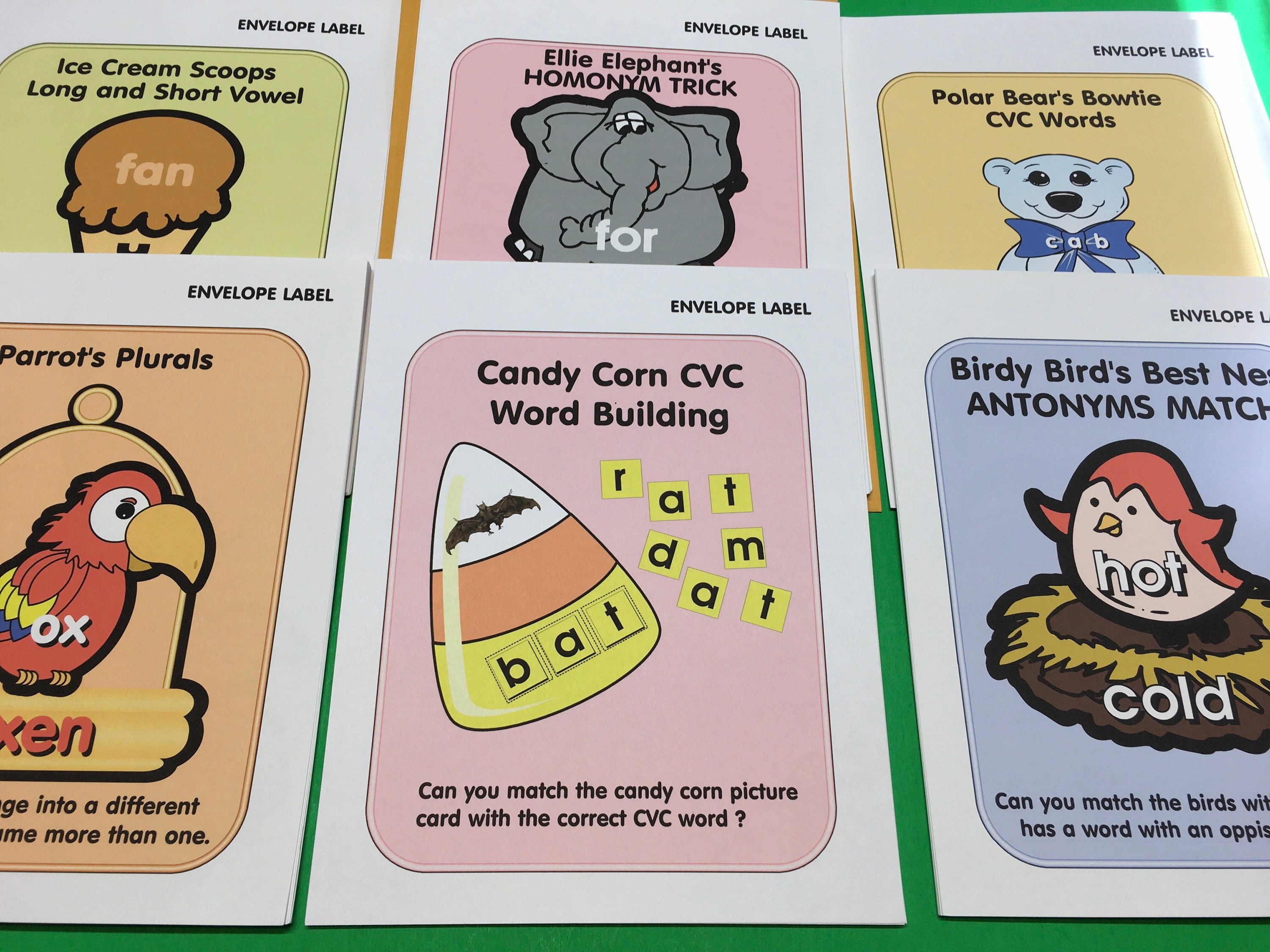 6 Complete Envelope Game Kits DIY Package for Learning Etsy UK