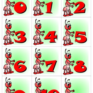 DOWNLOAD IMMEDIATO, schede numeriche 0-10, perfette per la scuola materna, la scuola materna, l’istruzione a casa, il download istantaneo