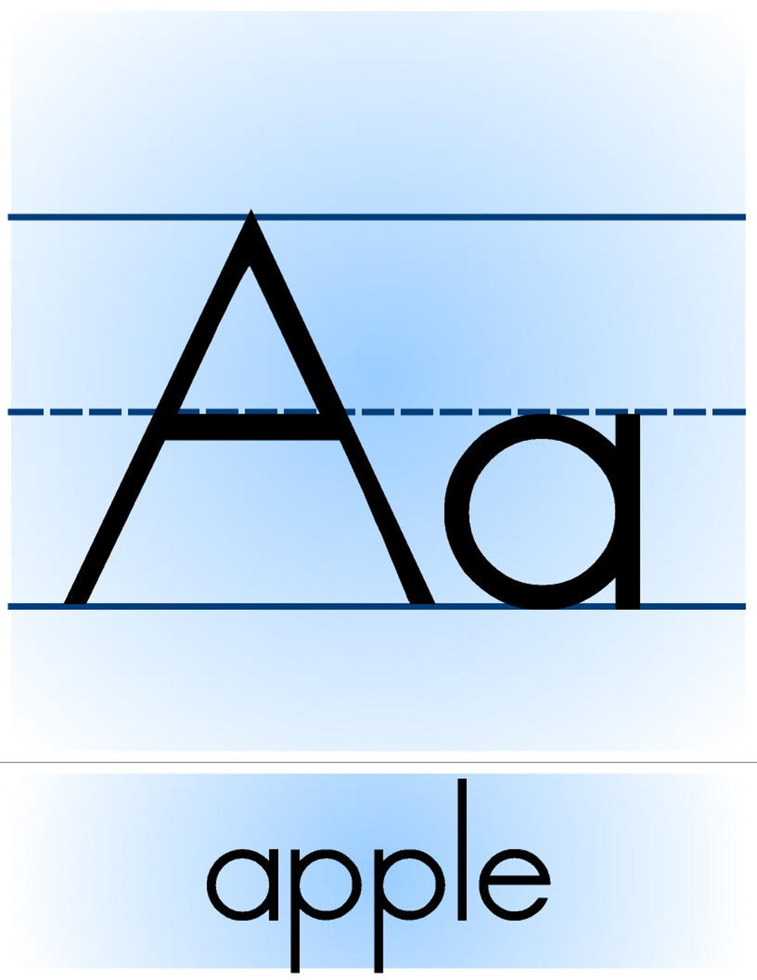 ABC Handwriting Poster: Homeschool Classroom Decor (instant Download ...