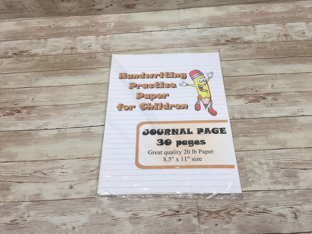 Journal Page - Handwriting Paper for Children - Etsy