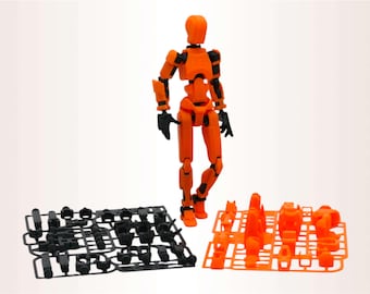 Dummy 13 - T13 Action Figure, Titan 13, Robot, 3D Printed Fully Jointed on a runner