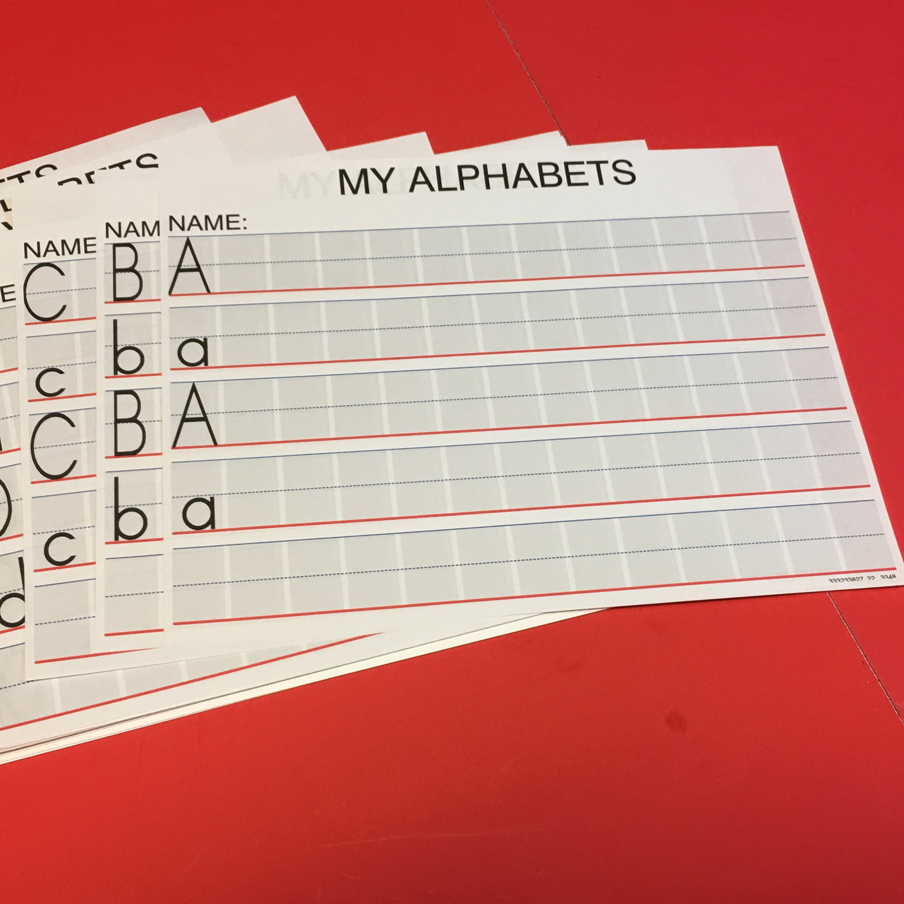 Writing Paper for Kids My Alphabets | Etsy