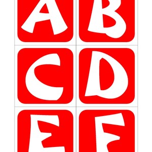 INSTANT DOWNLOAD - Red and Blue Lettering   - Perfect for Preschool - Kindergarten - homeschool - Instant Download