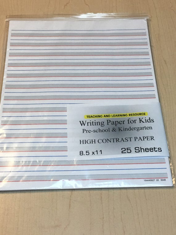 Writing Paper for Kids Tracing Letters 11 X 8.5 In, 20 Lb, 25 Sheets 