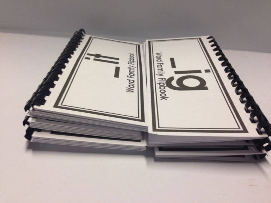 82 Word Family Flip Books - Digital Download PDF 325+ Pages - Etsy