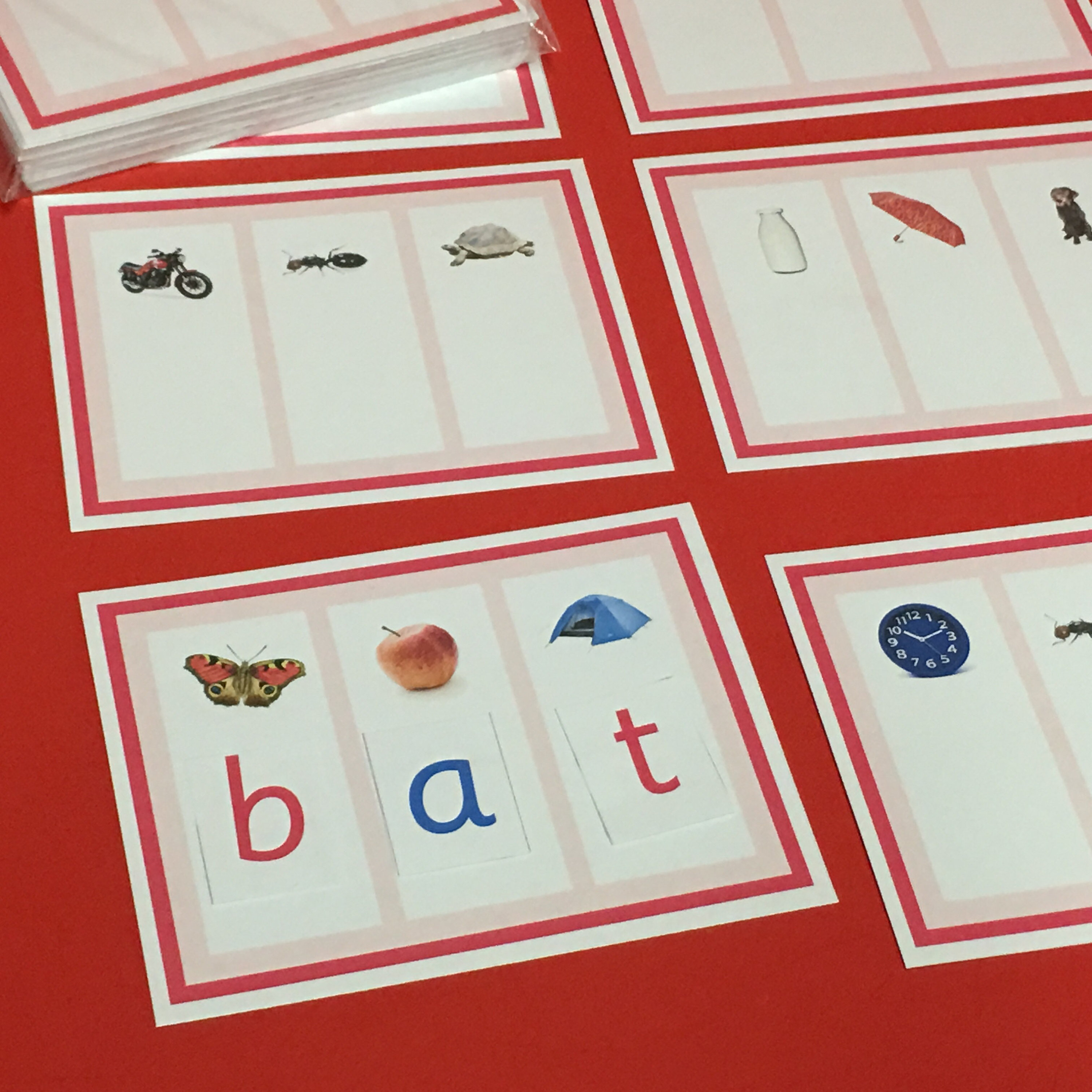 Pink Series Montessori - CVC LETTER & SOUND - 40 Laminated Cards - Etsy