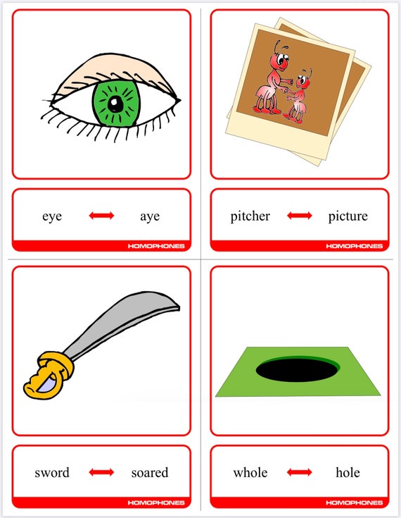 Homophones Flashcards Level I By ARETEnrichment Studio