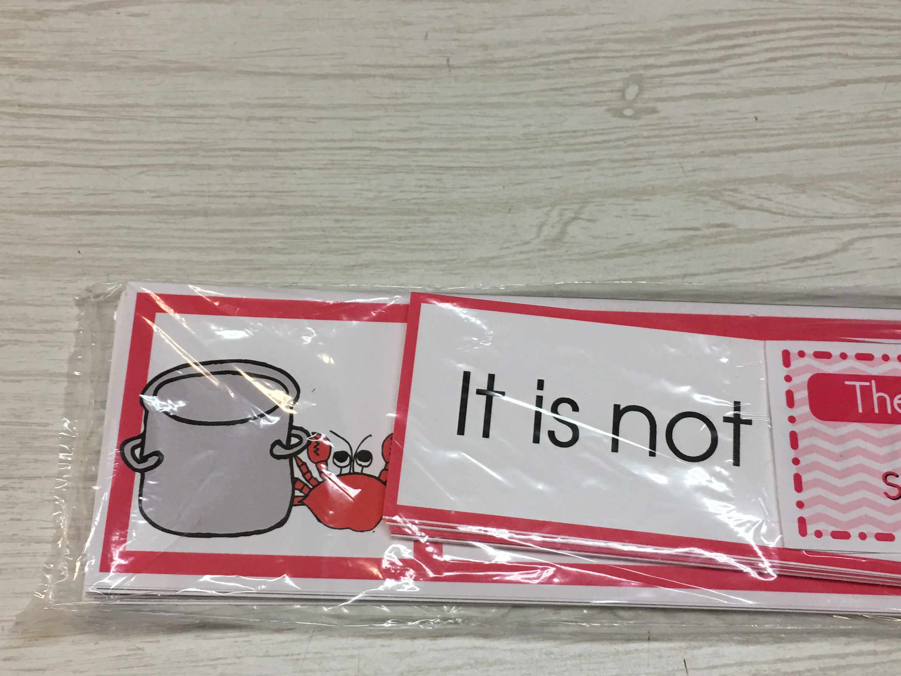 The Pink Series - Matching Sentences Strips (21 Strips) - Montessori ...