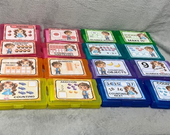 Coffret à tâches mathématiques pour la maternelle : nombres et comptage (téléchargement instantané)