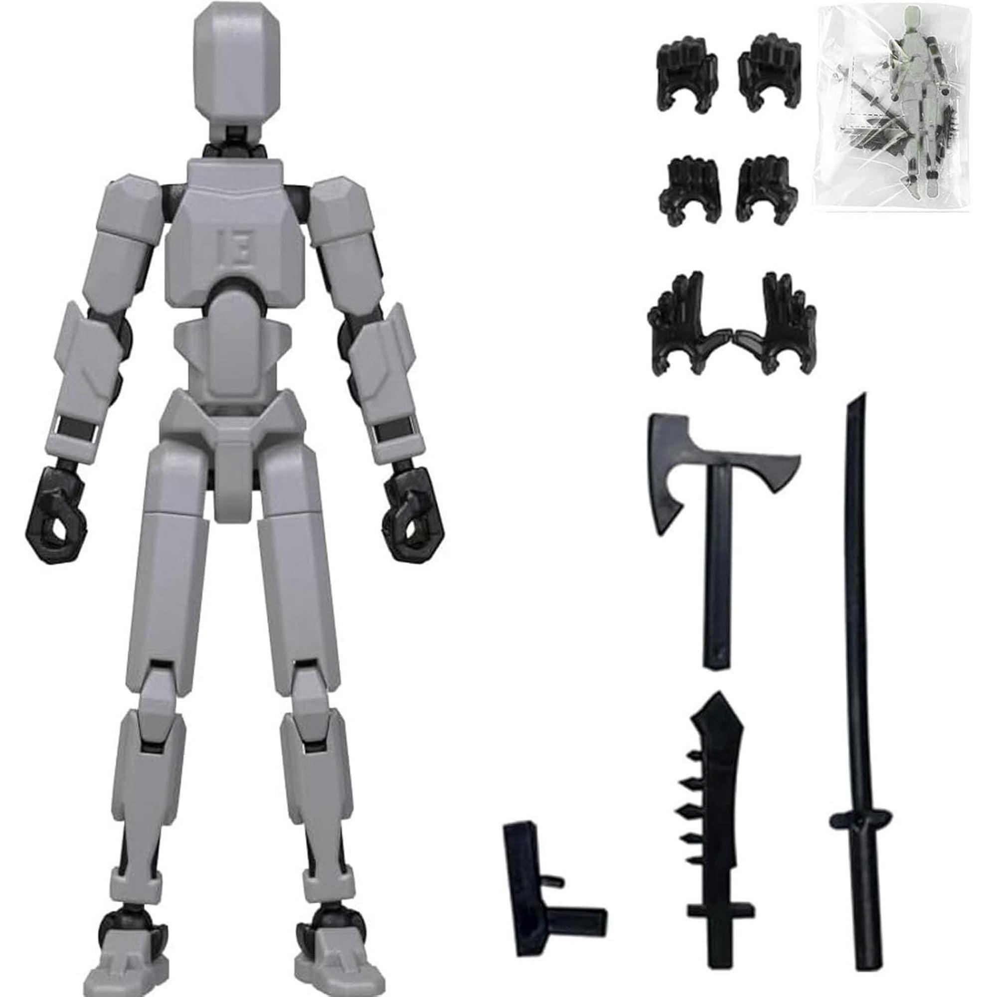 Set Of 10 T13 Action Figure Set Assembled Titan 13 3D Printed Multi Jointed Movable Robot 13 Action Figure Articulated Robot Dummy Action Figures Multic