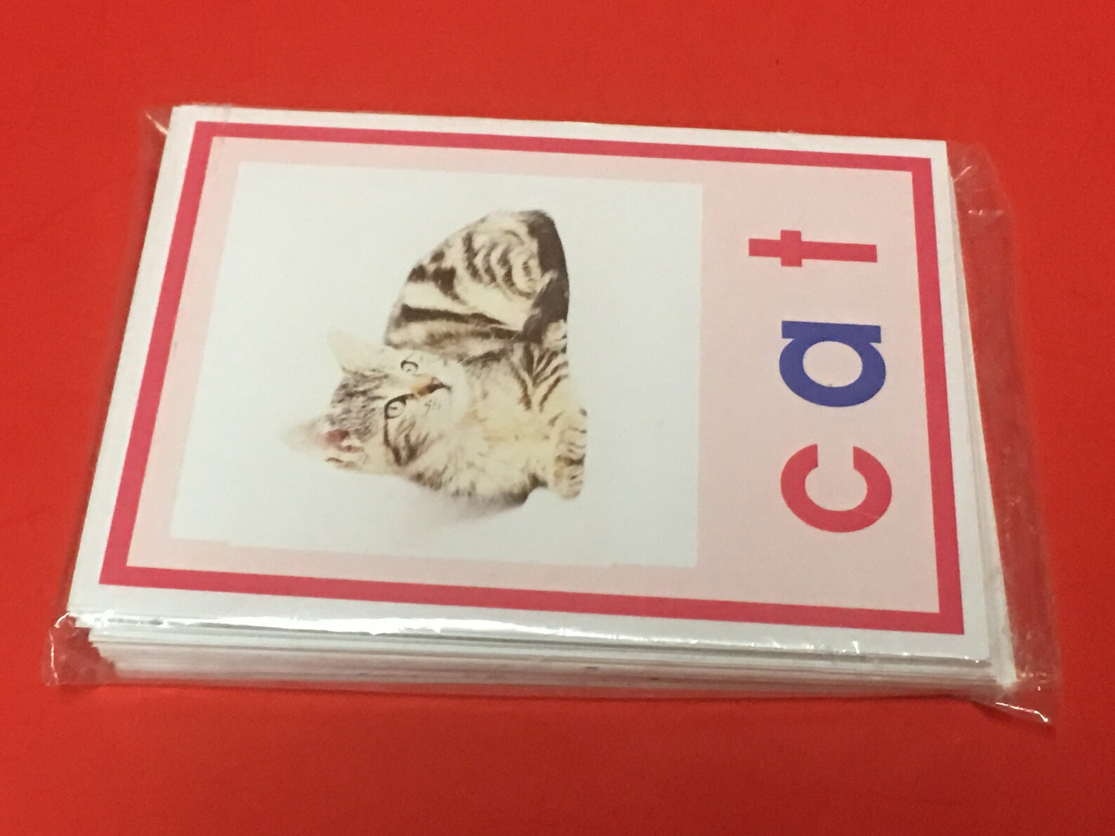 Pink Series Montessori - CVC WORDS & PICTURE - 40 Laminated Card Set - Etsy