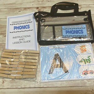 Learning Center Activity Set -  Phonics - Clothespin Learning Center