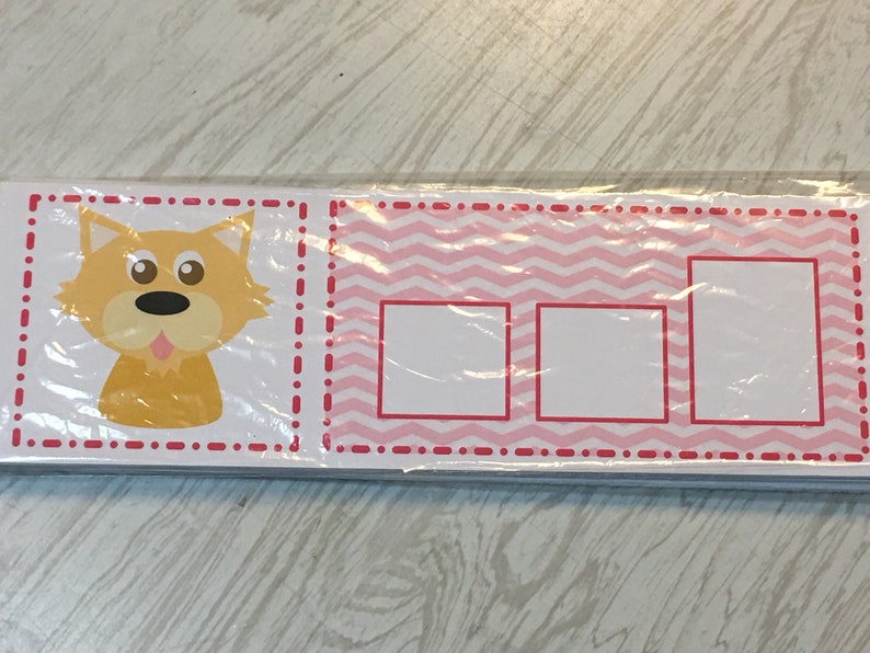 The Pink Series Laminated CVC Words Dry Erase Strips 40 - Etsy