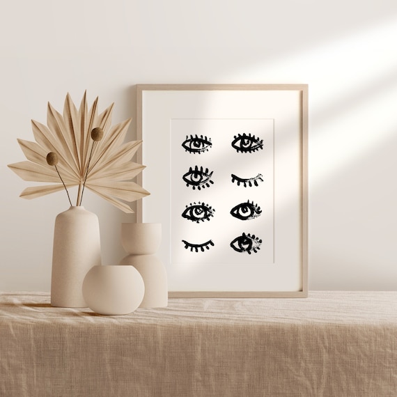 Eyes Printable Wall Art Instant Download Poster | Etsy