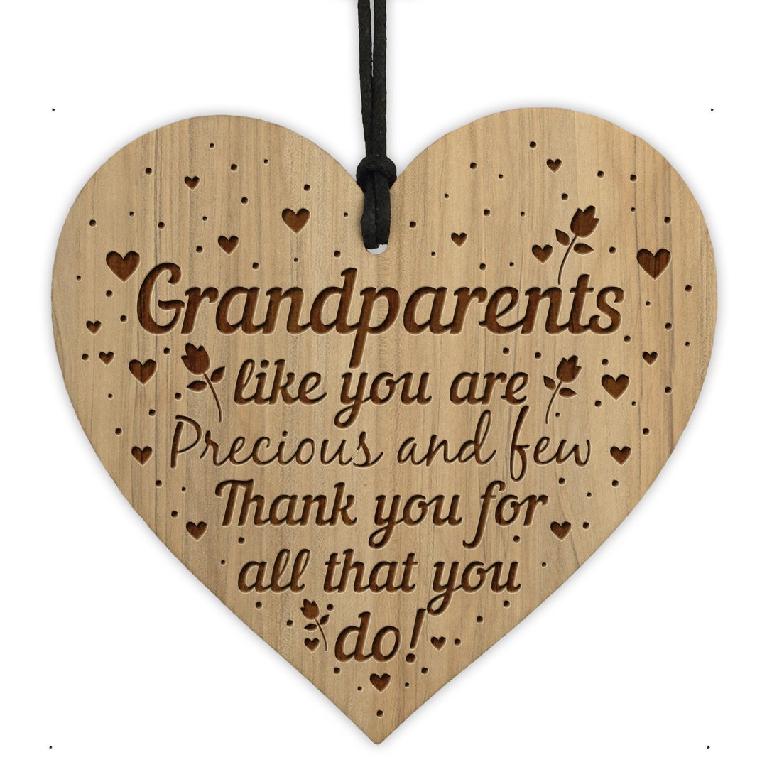 Red Ocean Gift for Grandparents Grandparents Plaque Nan Gift Grandad