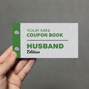 Coupon Book Gift For Husband, Love Coupons For Him, Couples Gift, Fun Coupon Book, Valentines Day Birthday Anniversary, Husband Gifts