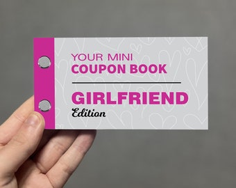 Romantic Gift For Girlfriend, Love Coupons For Her, Couples Gift, Coupon Book, Gift For Valentines Day Birthday Anniversary, Girlfriend Gift