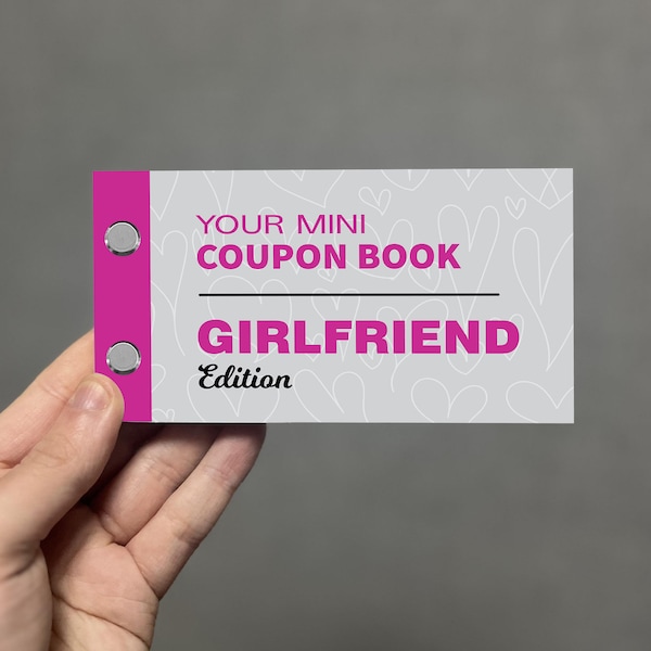 Romantic Gift For Girlfriend, Love Coupons For Her, Couples Gift, Coupon Book, Gift For Valentines Day Birthday Anniversary, Girlfriend Gift