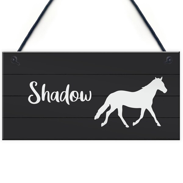 Horse Stable Sign Personalised Hanging Door Sign Pony Horse Sign Horse Lover Gift