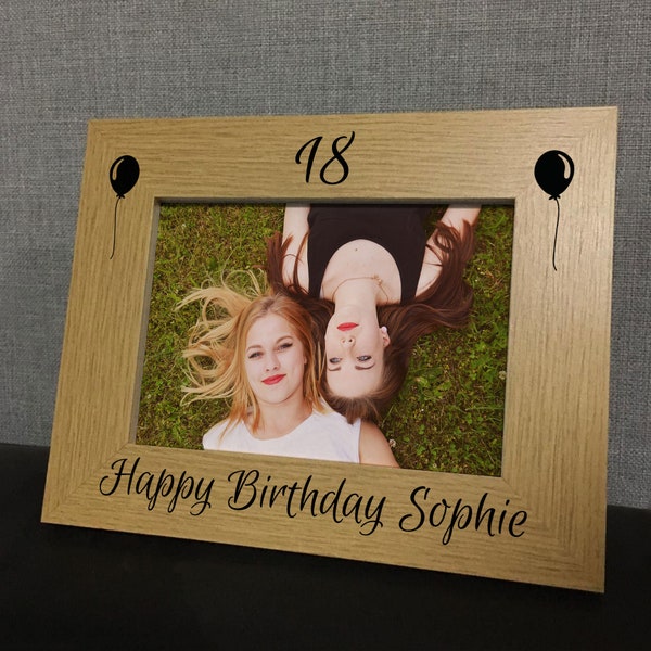 Personalised 18th 21st 30th 40th Birthday Gift For Friend Family Photo Frame