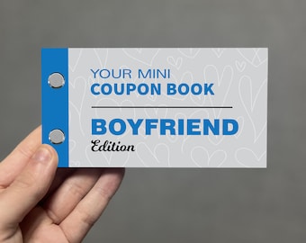Coupon Book Gift For Boyfriend, Love Coupons For Him, Couples Gift, Fun Coupon Book, Valentines Day Birthday Anniversary, Boyfriend Gifts