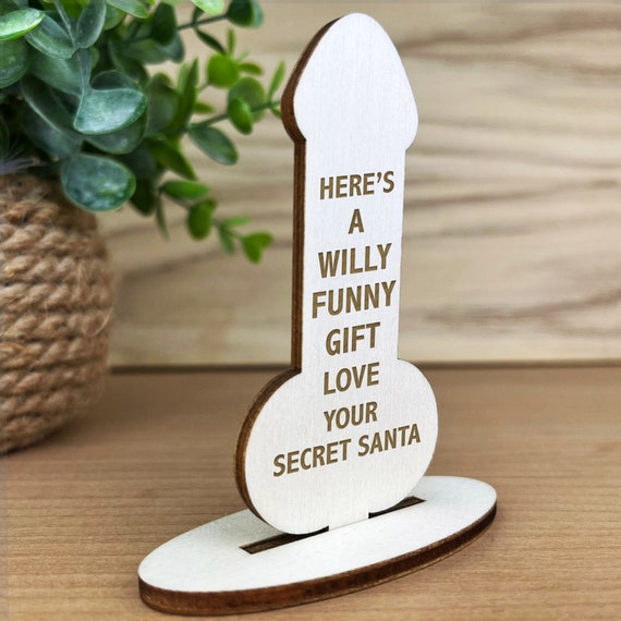 Red Ocean Funny Joke Secret Santa Gifts For Him Her Funny Engraved Gifts Under 10 Keepsake Etsy