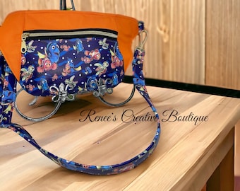 Ocean Adventure Fanny Pack – Finding Nemo Inspired Belt Bag with Adjustable Strap & Gold Hardware