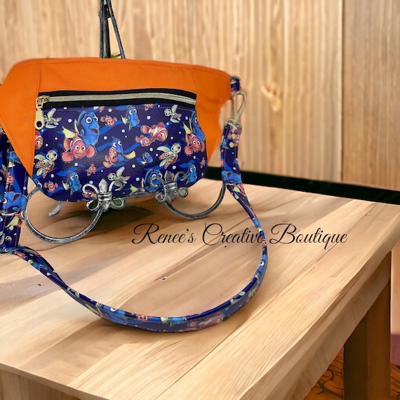 Ocean Adventure Fanny Pack – Finding Nemo Inspired Belt Bag with Adjustable Strap & Gold Hardware
