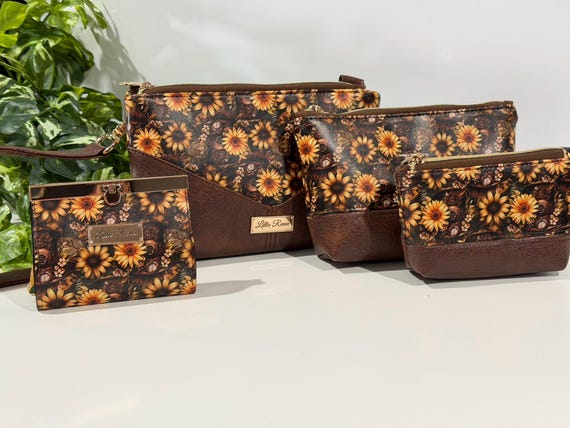 Sunflower Harlequin Handbag Collection | Purse, Essential Pouches & Accordion Wallet