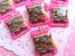 2 Miniature Pack of Sweets Charms, Kawaii, Fake Food Charms, Gift for Her, Food Jewelry, Craft Supplies, Resin 