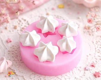 Marängsilikonform, vispad gräddeform, polymerleraform, falsk dessertform, kawaiiform, minimatform, liten godisform