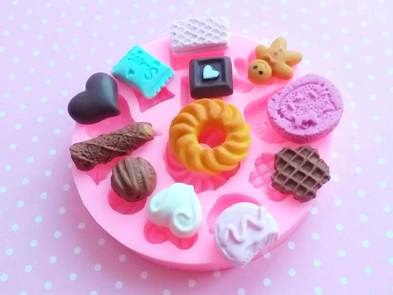 Polymer Clay Mold // Flexible Silicone Dollhouse Chocolates