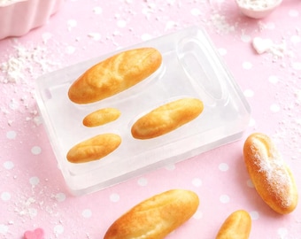 Miniature Bread Silicone Mold, Mini Bread Mold, Polymer Clay Mold, Tiny Food Mold, Dollhouse Food Mold, Fake Food Mold, Bakery Mold
