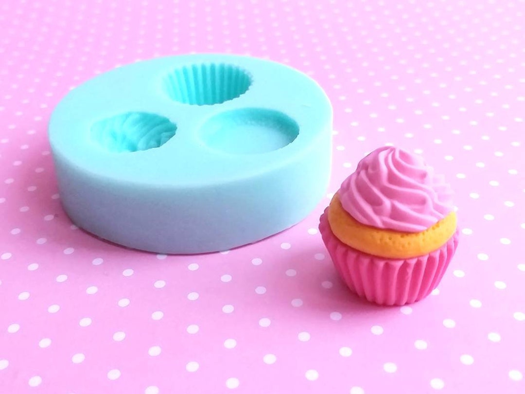 3 Parts Mini Cupcake Silicone Mold / Mould 