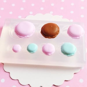 Miniatur-Macarons-Silikonform, flexible Druckform, Harzform, Schmuckform, Geschenk