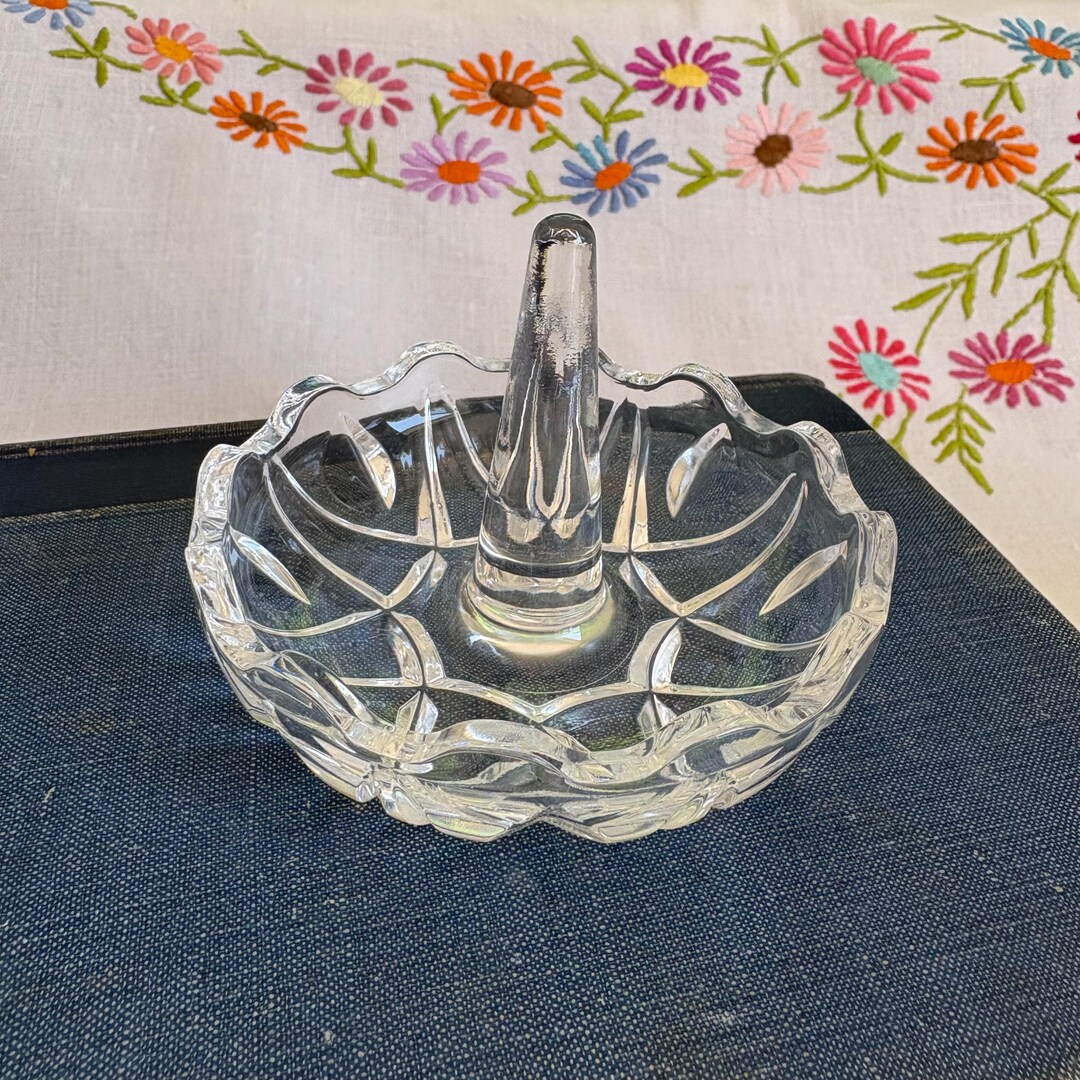 Cut Glass Ring Tree - Etsy