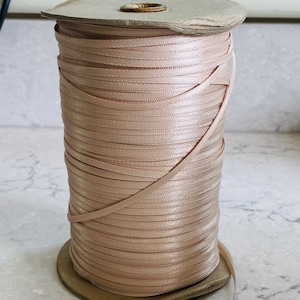 3mm satin ribbon, champagne colour