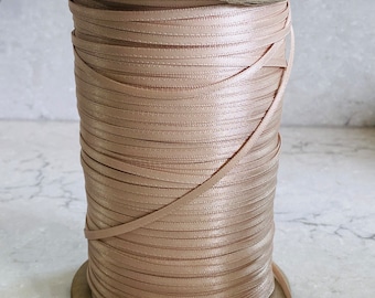 3mm satin ribbon, champagne colour