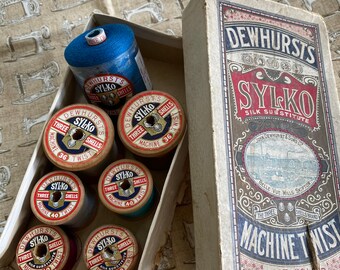 Sylko Cotton Reels and original box