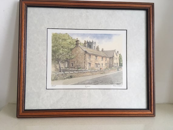 Frank Ruddock Signed Print 89 400 Eyam Derbyshire Etsy
