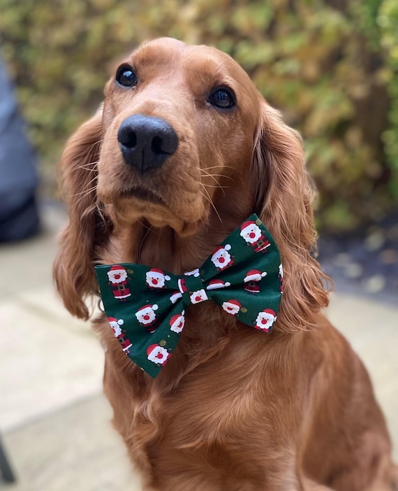 Christmas Dog Bow Tie Snowman Father Christmas Santa Reindeer Xmas BowTie