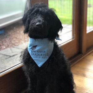 Personalised Graduation Dog Bandana in choice of colours & Styles image 5