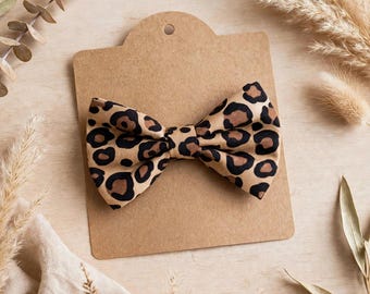 Animal Print Leopard Print Dog Pet Bow Tie