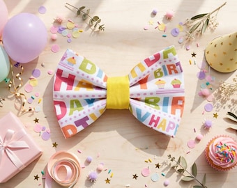 Happy Birthday Dog Pet Bow Tie